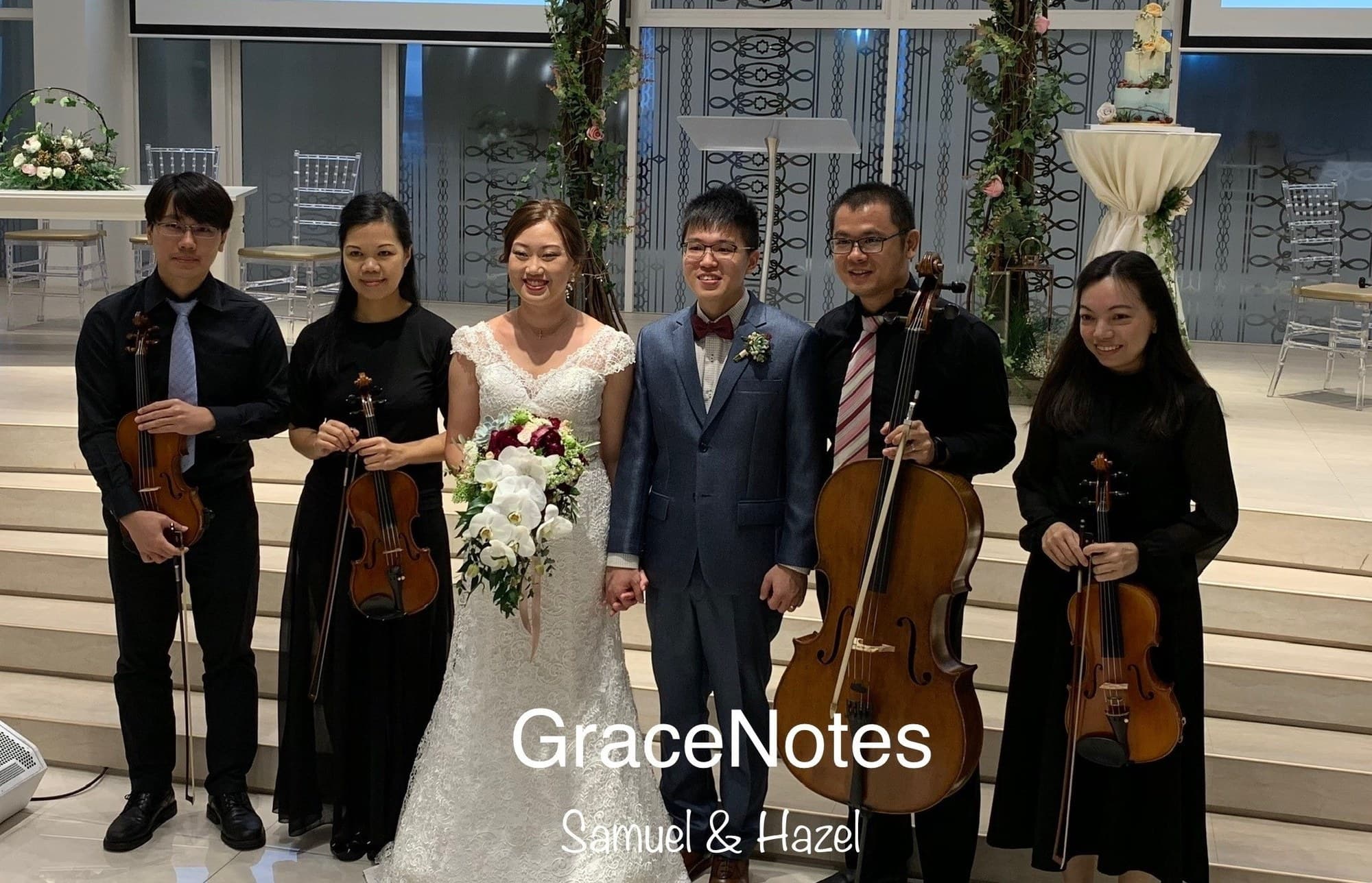 GraceNotes performing at Wedding of Samuel and Hazel