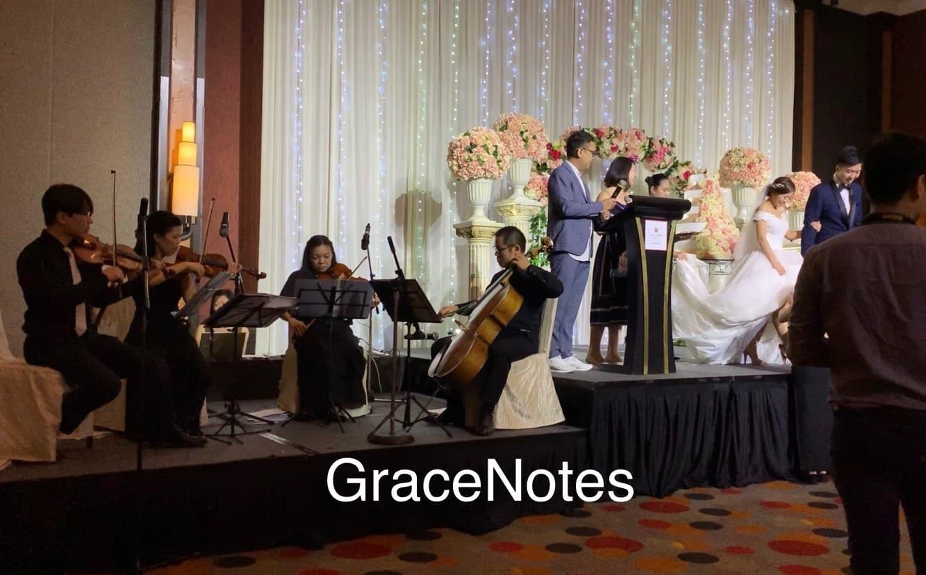 GraceNotes performing at Wedding of Edmund and Yao Mei